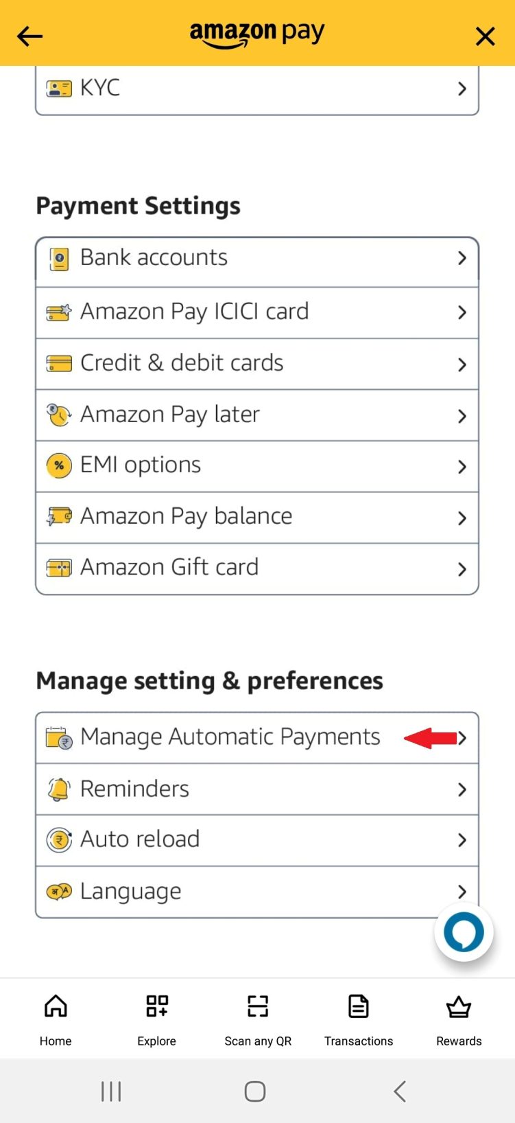How to delete / pause Amazon Pay UPI mandate subscriptions