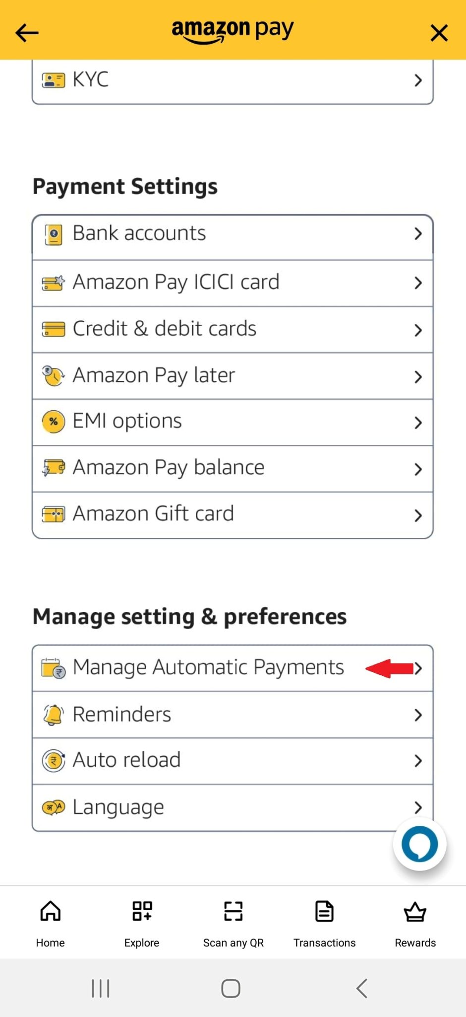 How to delete / pause Amazon Pay UPI mandate subscriptions